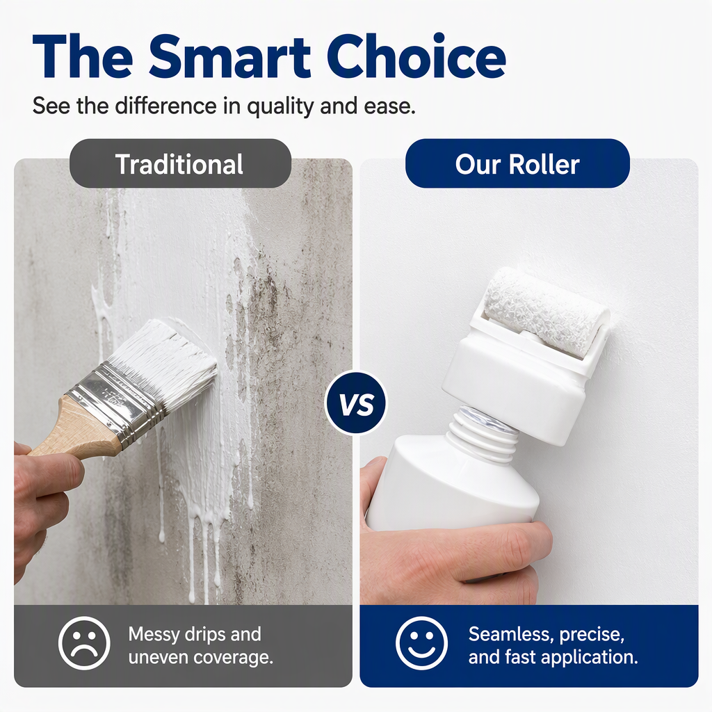 🔥All-in-One Wall Repair Paste with Roller Brush