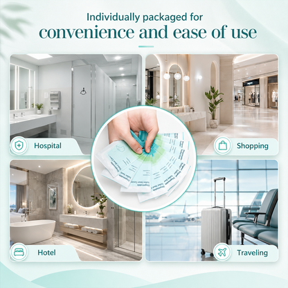 💫Disposable Toilet Seat Covers Waterproof 16x24in