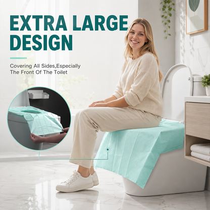 💫Disposable Toilet Seat Covers Waterproof 16x24in