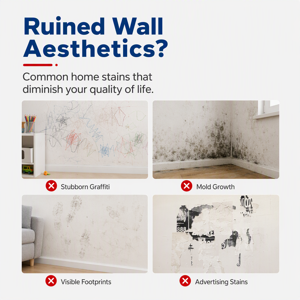 🔥All-in-One Wall Repair Paste with Roller Brush