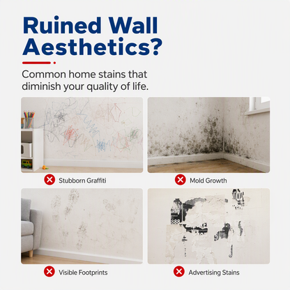 🔥All-in-One Wall Repair Paste with Roller Brush