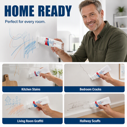 🔥All-in-One Wall Repair Paste with Roller Brush