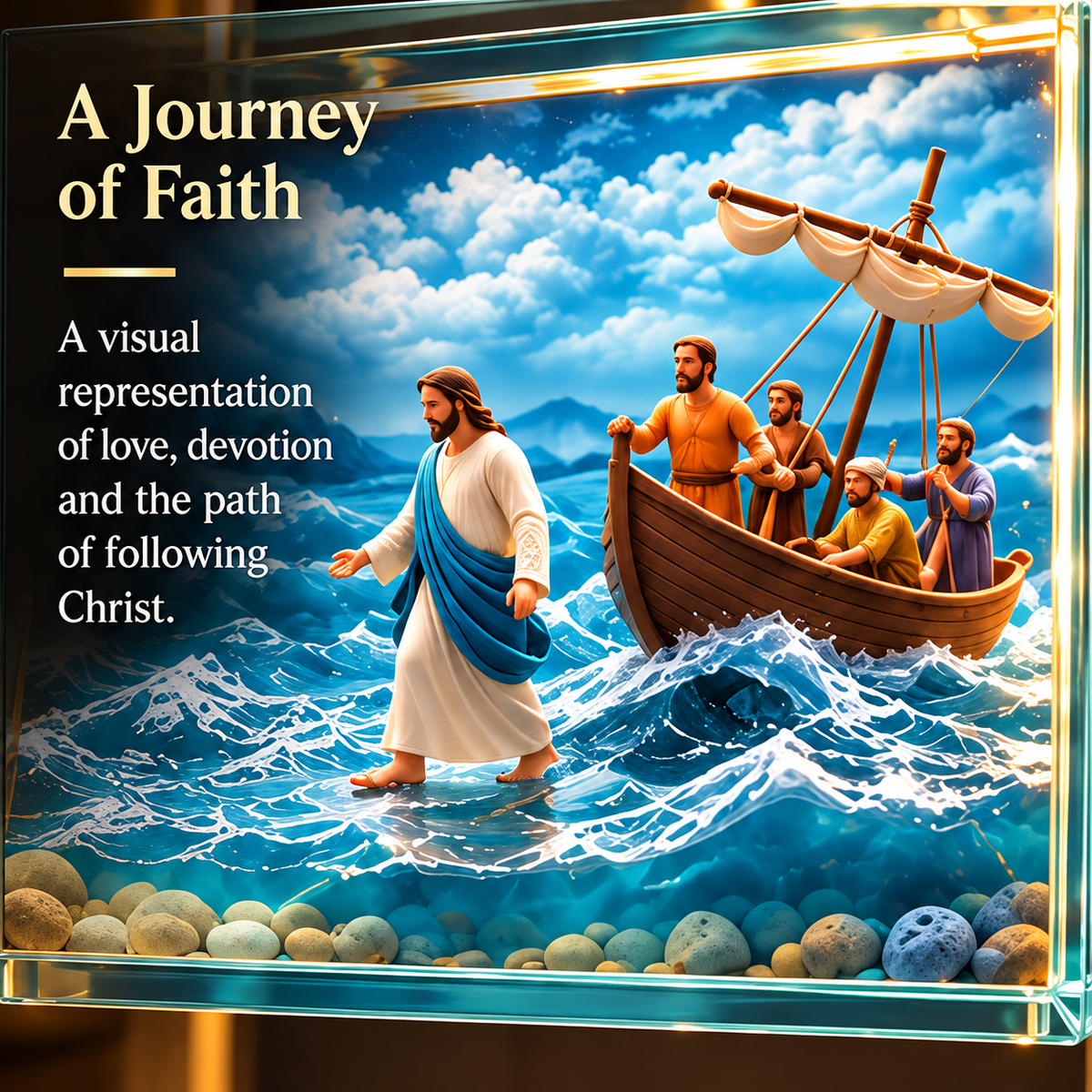 🙏 ✝️Last Day – 49% OFF!✨The Story of Jesus in 6 Scenes Cross Lamp✨