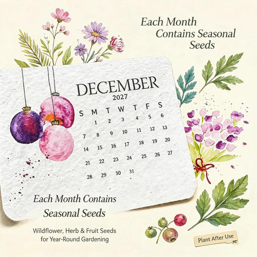 🌱Eco-Friendly Plantable 'Timeless' Seed Calendar 2027 ✨ Plan•Plant•Grow•Enjoy