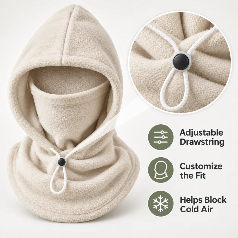 🌟3-in-1 Winter Hood  Balaclava – ✅Windproof 3-in-1 Winter Hat, Mask & Neck Warmer ✅(Thickened for extra warmth)