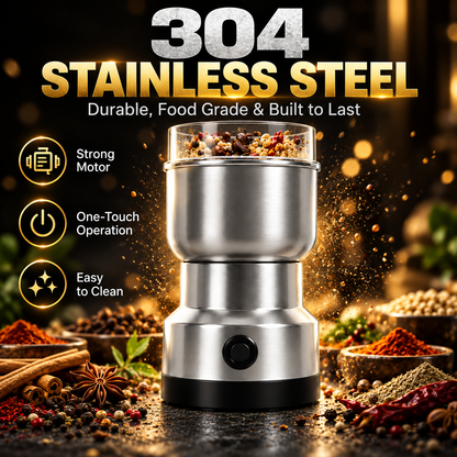 HOT SELLING🚀 High-Speed Stainless Steel Grain Grinder ✨ Fast & Efficient Grinding