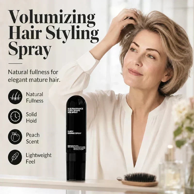 ⏳LIMITED-🎉 👩 Peach-scented volumizing & setting spray—for lightweight, bouncy hair and long-lasting hold.