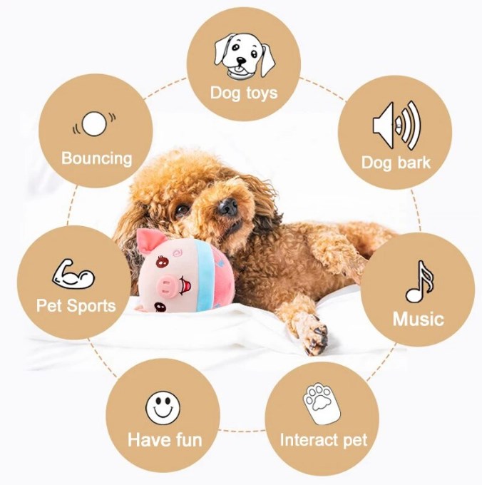 🥰Hot sale🎁Moving Pet Plush Toy ✨dog toys ✨USB charging version