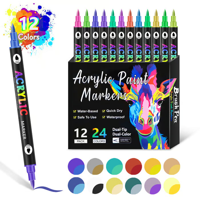🎨Last Day Promotion 49% OFF🔥Double-Ended Art Markers for Professionals & Beginners!