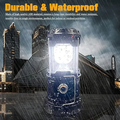 ✨Foldable LED Camping Lantern with Solar & USB-C Charging and Flashlight Mode