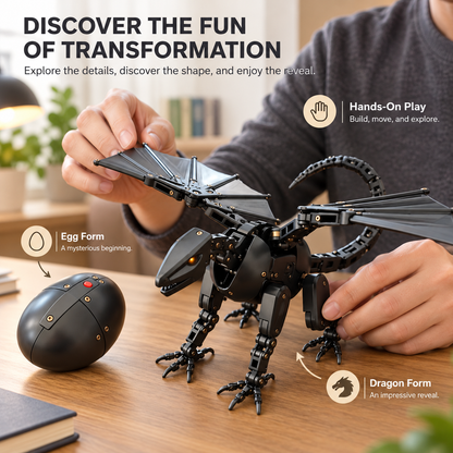 ⏰HOT SELLING🥚🐉 DragonMorph – Egg to Dragon Transforming Mechanical Toy
