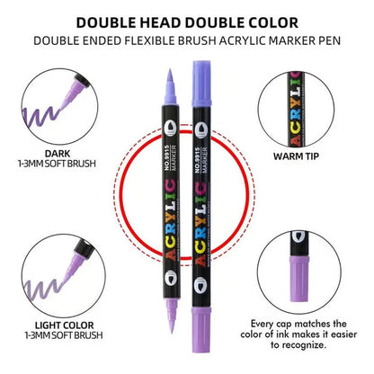 🎨Last Day Promotion 49% OFF🔥Double-Ended Art Markers for Professionals & Beginners!