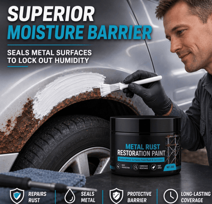 🛡️✨Metal Rust Protection Black Repair Paste – Restores rusty gates, railings & tools. Forms protective coating – no need to replace!