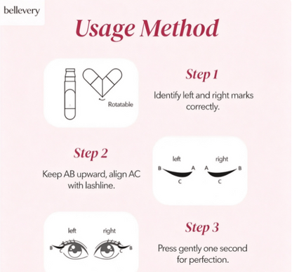 💗Perfect Wings Eyeliner Stamp💗 &Waterproof, smudge-proof, quick-drying liquid eyeliner