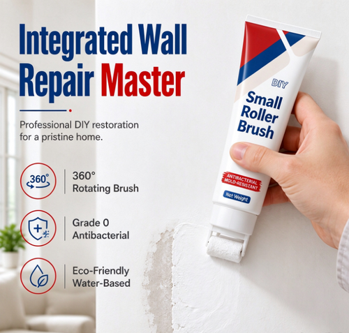 🔥All-in-One Wall Repair Paste with Roller Brush