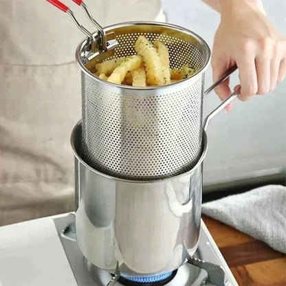 🔥LAST DAY SALE 49% OFF🎁304 Stainless Steel Multifuntional Fryer& Extra Thick | 1200ml