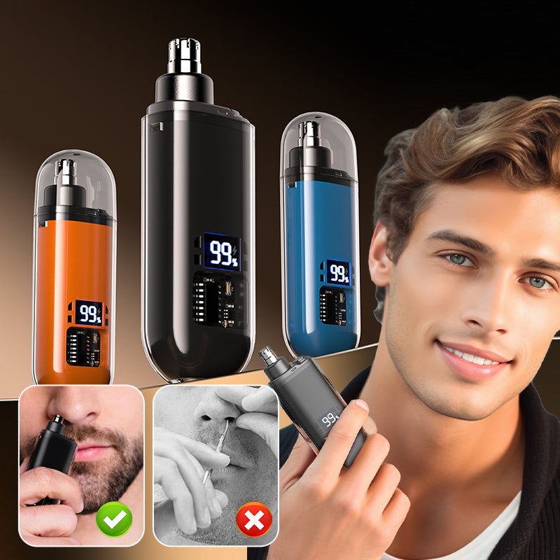 🔥🚛Smart Electric Nose Hair Trimmer&Compact and portable rechargeable blade with detachable and washable design.
