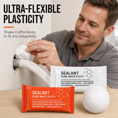 🧱 Waterproof Wall Hole Sealing Clay for Air Conditioner Pipes —  Moldable Sealant Putty for Pipe Gaps & Wall Holes | Tool-Free Application