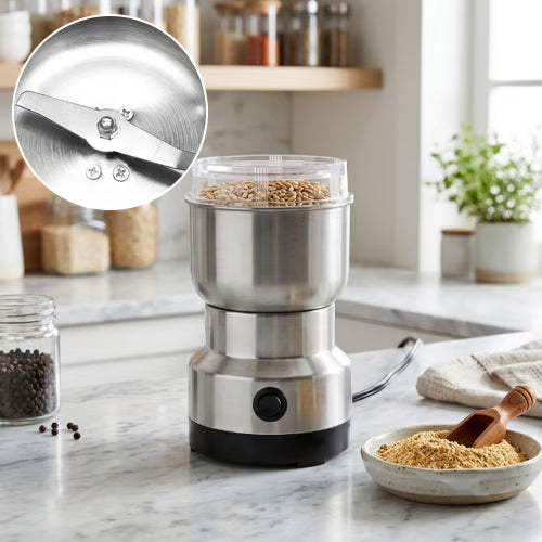HOT SELLING🚀 High-Speed Stainless Steel Grain Grinder ✨ Fast & Efficient Grinding