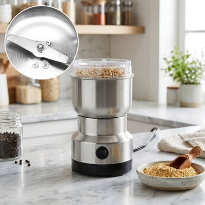 HOT SELLING🚀 High-Speed Stainless Steel Grain Grinder ✨ Fast & Efficient Grinding